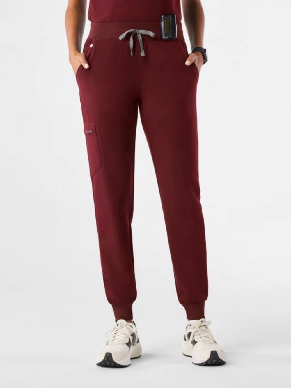 FIGS Zamora Burgundy Women's Jogger Scrub Pants | Size S